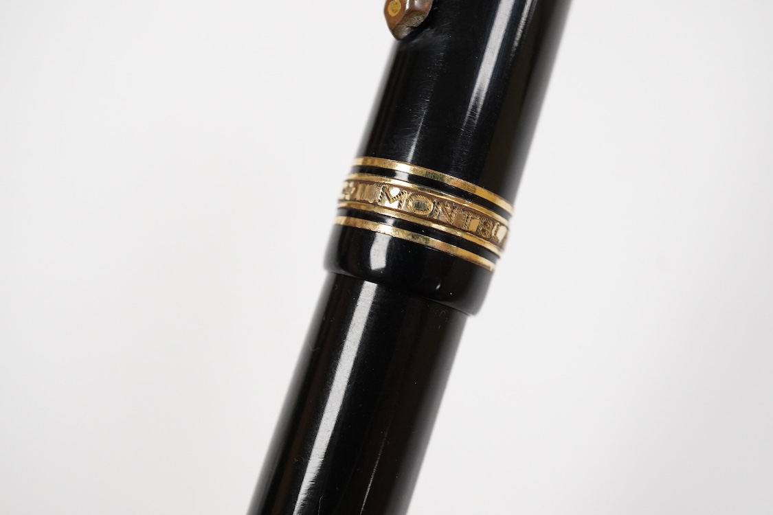 A Montblanc piston filler fountain pen which appears to be a size 6